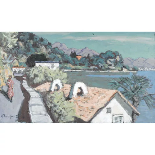 Fred Stauffer — Sommerliche Seeuferpartie am Lago Maggiore.
