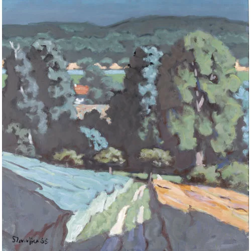 Fred Stauffer — Sommerliche Landschaft bei Münchwiler.