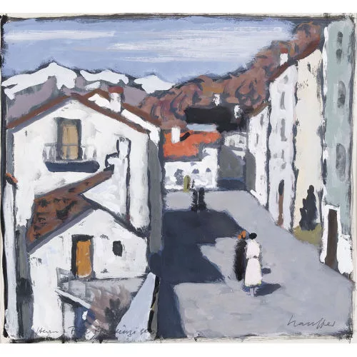 Fred Stauffer — Sonniger Vorfrühling in einem Tessiner Bergdorf.