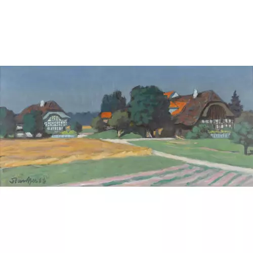 Emmentaler Landschaft mit Bauernhäusern