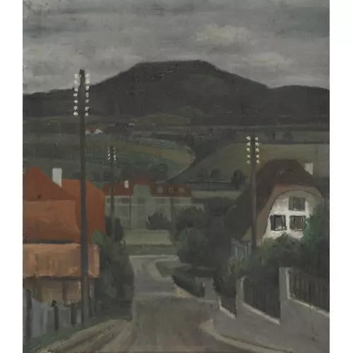 "Landschaft mit Brücke II"