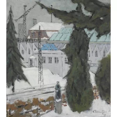 "Fabrik im Winter"