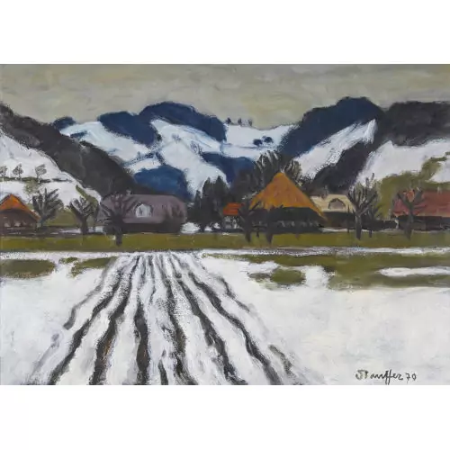 Emmentaler Landschaft im Vorfrühling