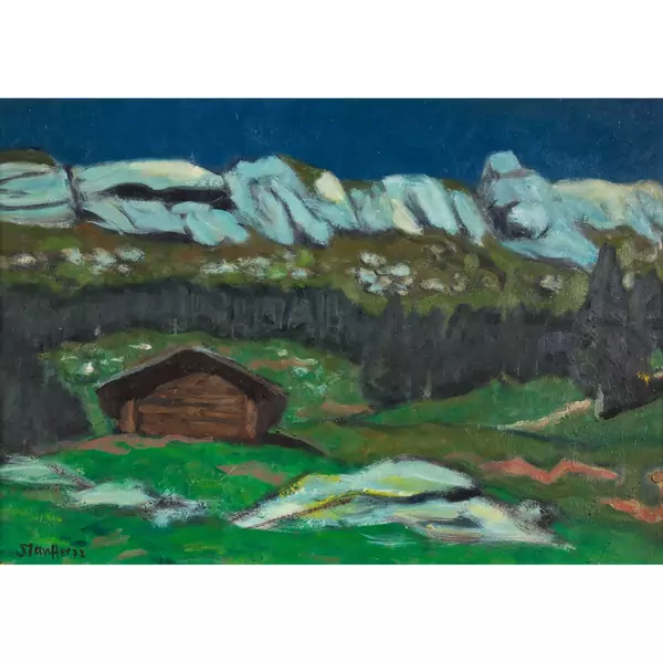 Abendliche Berglandschaft