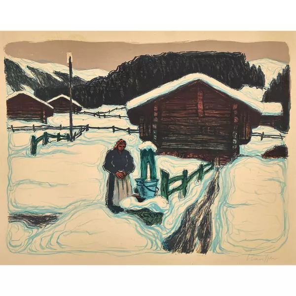 "Bäuerin im Winter"