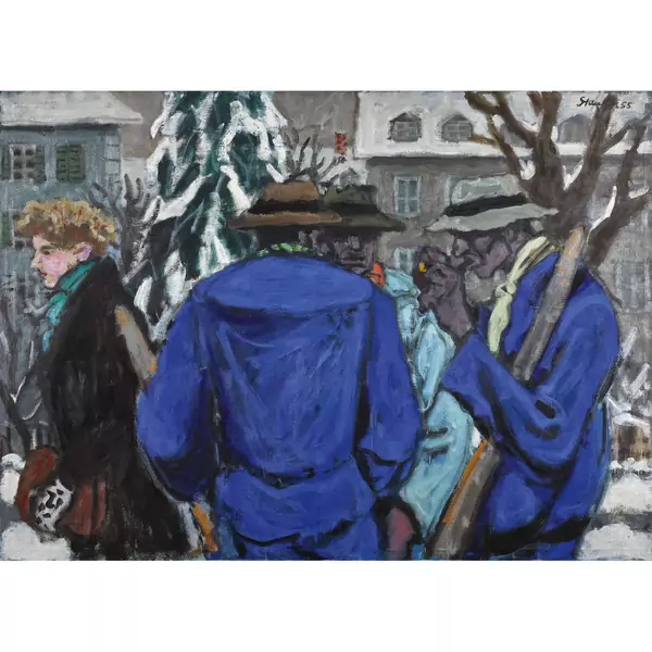 "Arbeiter im Schnee"