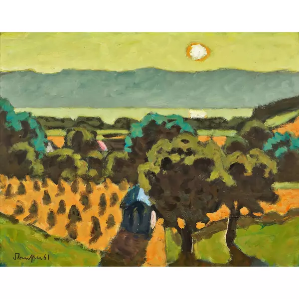 "Gelbe Abendlandschaft"