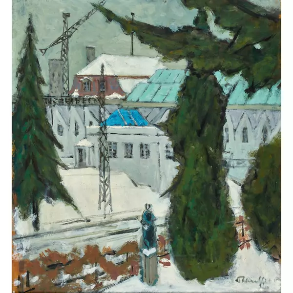"Fabrik im Winter"