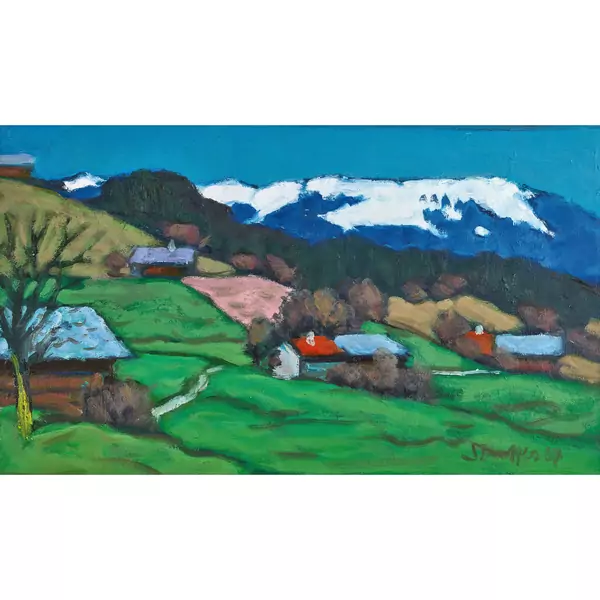 Emmentaler Landschaft im Vorfrühling