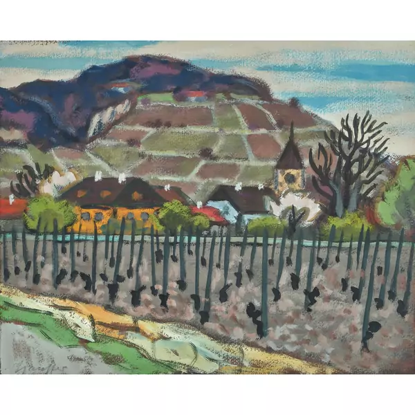 Hügelige Herbstlandschaft
