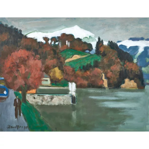 Fred Stauffer — Uferstrasse am Thunersee.