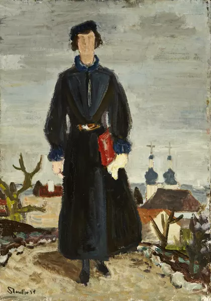 Stehende Frau