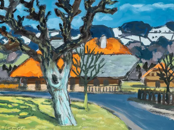 Landschaft mit Baum