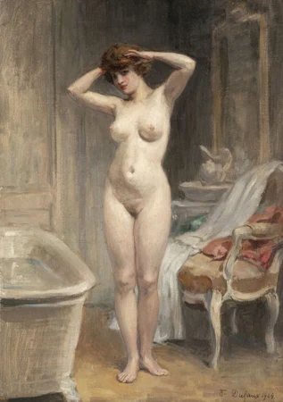 Femme à sa toilette