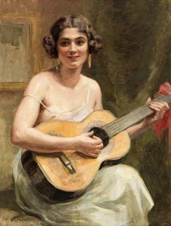Femme à la guitare