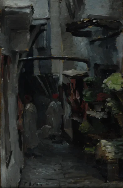 Frédéric Dufaux — Une rue de Caire, 1889