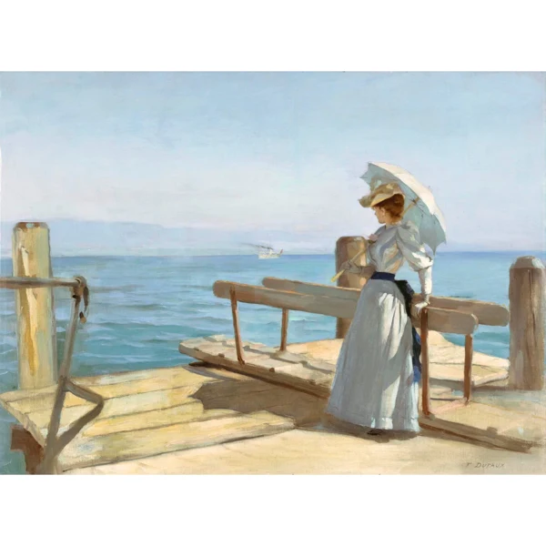 Frédéric Dufaux — JEUNE FEMME AU BORD DU LAC YOUNG LADY AT THE LAKE SHORE