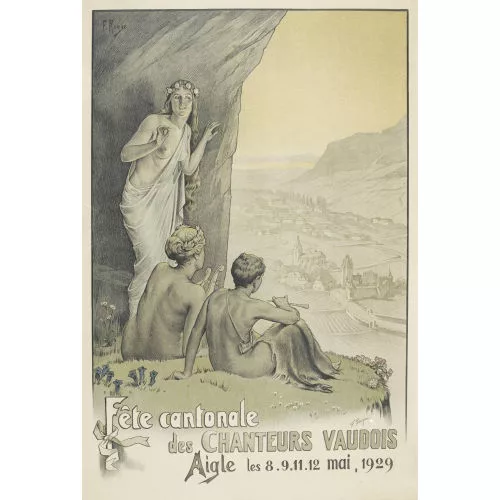 Frédéric Rouge — "Fête cantonale des chanteurs vaudois Aigle 1929".