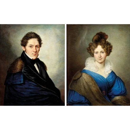 Porträts der Familie von Gonzenbach. Gegenstücke