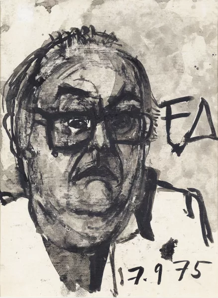 Friedrich Dürrenmatt — Selbstbildnis.