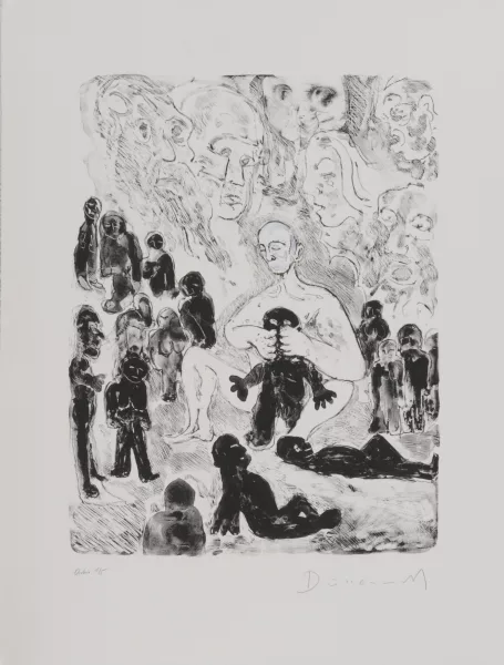 Friedrich Dürrenmatt — Prometheus, Menschen formend, 1988
