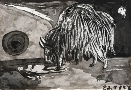 Poseidons Stier und Pasiphae, 1975/76