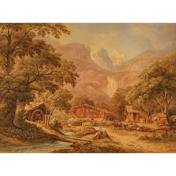 Friedrich Horner — Der Obere Reichenbach bei Meiringen.
