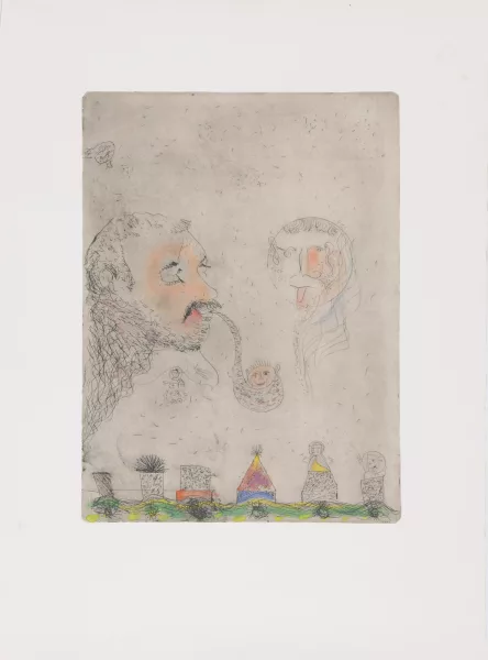 Friedrich Kuhn — 2 Blätter: Ohne Titel, 1965
