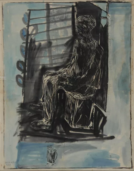 Friedrich Kuhn — Sitzender Mann, 1953