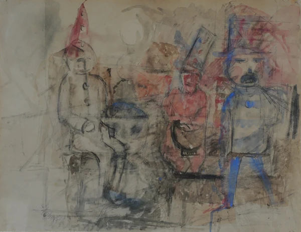 Friedrich Kuhn — Ohne Titel, Zirkusfiguren, 1956
