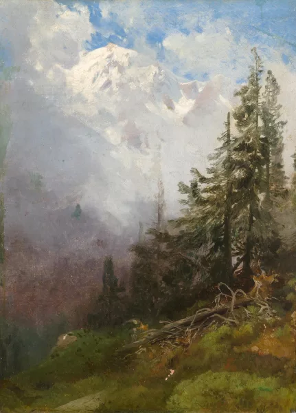 Friedrich R. Zimmermann — Gebirgslandschaft mit aufziehenden Wolken