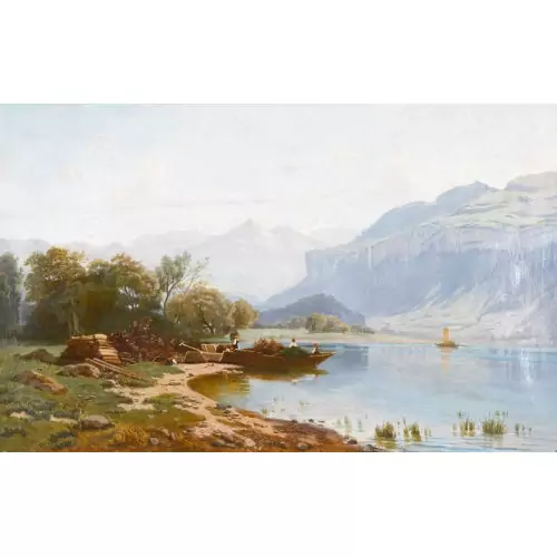 Sommerliche Uferpartie bei Brienz