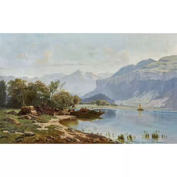 Sommerliche Uferpartie bei Brienz