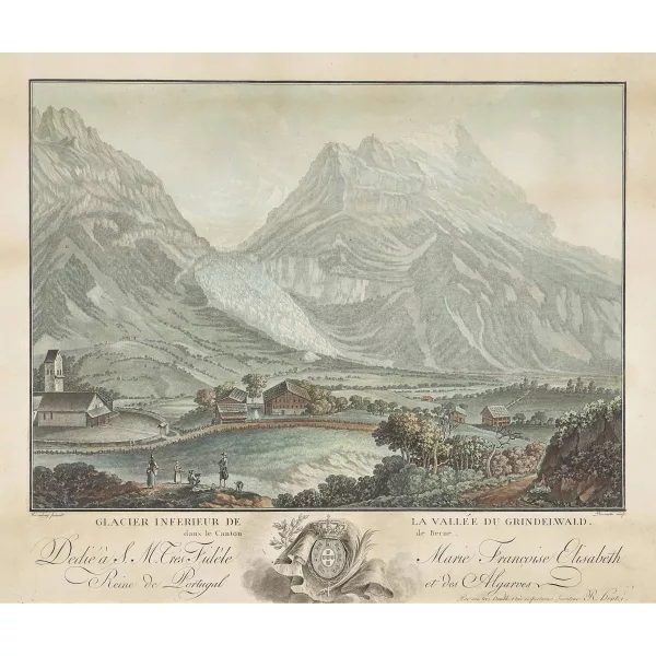 Friedrich Rosenberg — "Glacier inferieur de la Vallée du Grindelwald".