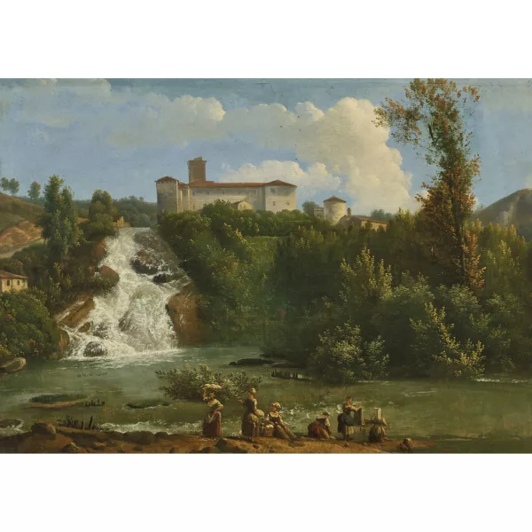Friedrich Salathé — Wäscherinnen am Wassserfall.