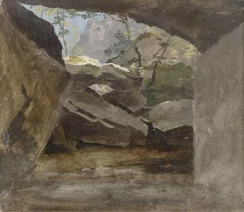 FRIEDRICH SALATHÉ — Felsenlandschaft. — Koller Auktionen