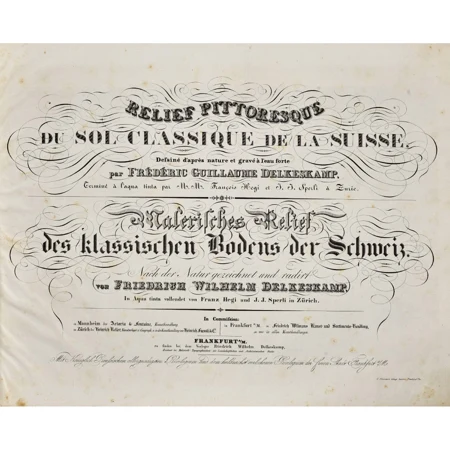 "Relief pittoresque du sol classique de la Suisse"