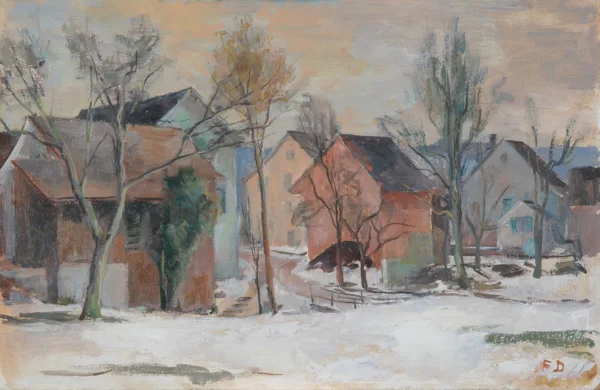 Fritz Deringer — Uetikon, Winterlandschaft, 1938