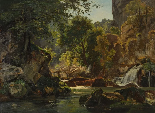 Fritz Edouard Huguenin-Lassauguette — Rapide d'un ruisseau de montagne