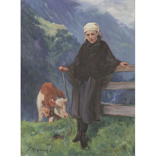 Fritz Edouard Huguenin-Lassauguette — "La Bergère".