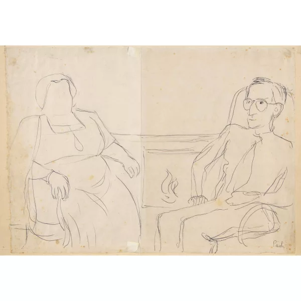 FRITZ EDUARD PAULI — Das Paar.