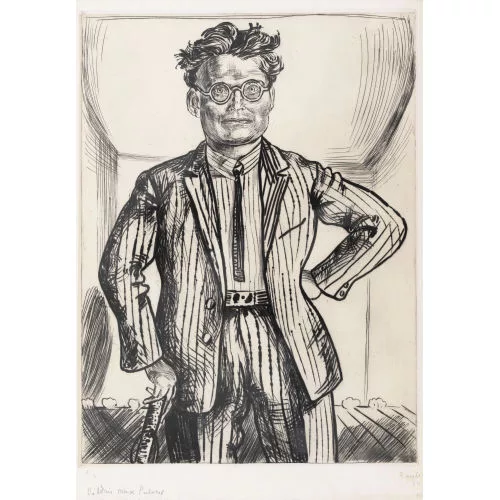 FRITZ EDUARD PAULI — Bildnis Max Pulver.