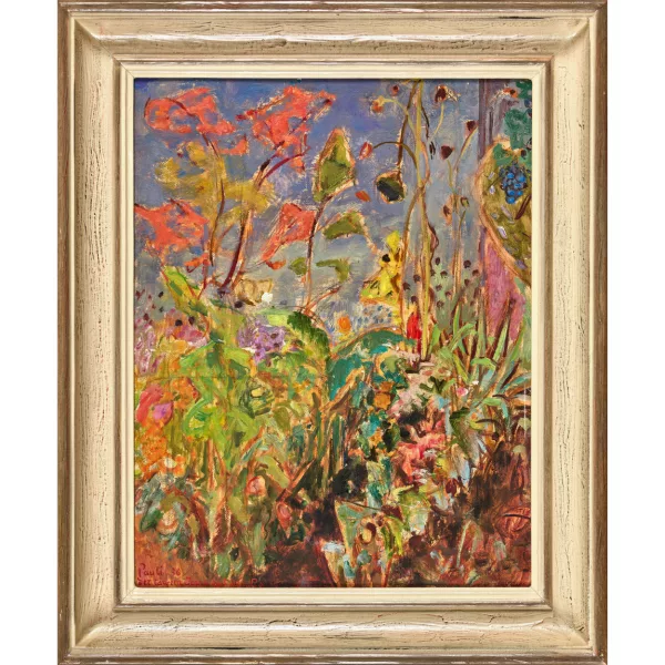FRITZ EDUARD PAULI — Blumen im sommerlichen Garten.