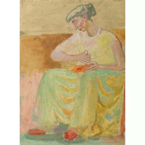 FRITZ EDUARD PAULI — Frau mit Mörser.