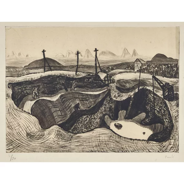 FRITZ EDUARD PAULI — "Lehmgrube".