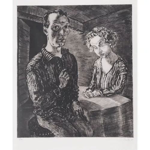 FRITZ EDUARD PAULI — "Doppelbildnis".