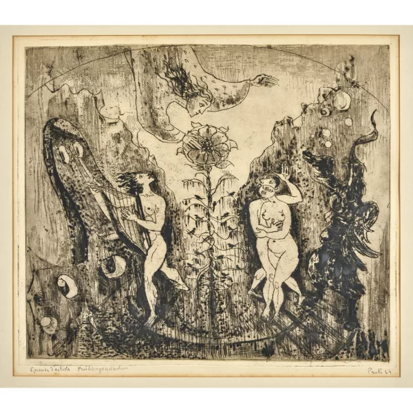 FRITZ EDUARD PAULI — "Frühlingserwachen".