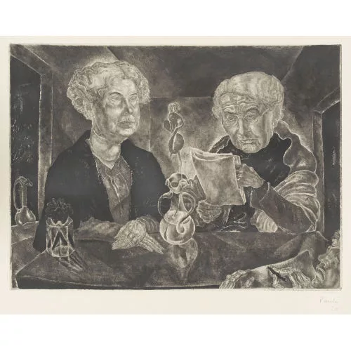 FRITZ EDUARD PAULI — "Doppelbildnis".