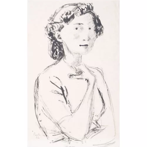 FRITZ EDUARD PAULI — Frauenporträt.