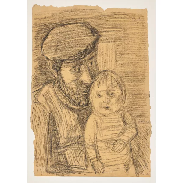 FRITZ EDUARD PAULI — "Vater mit Kind".